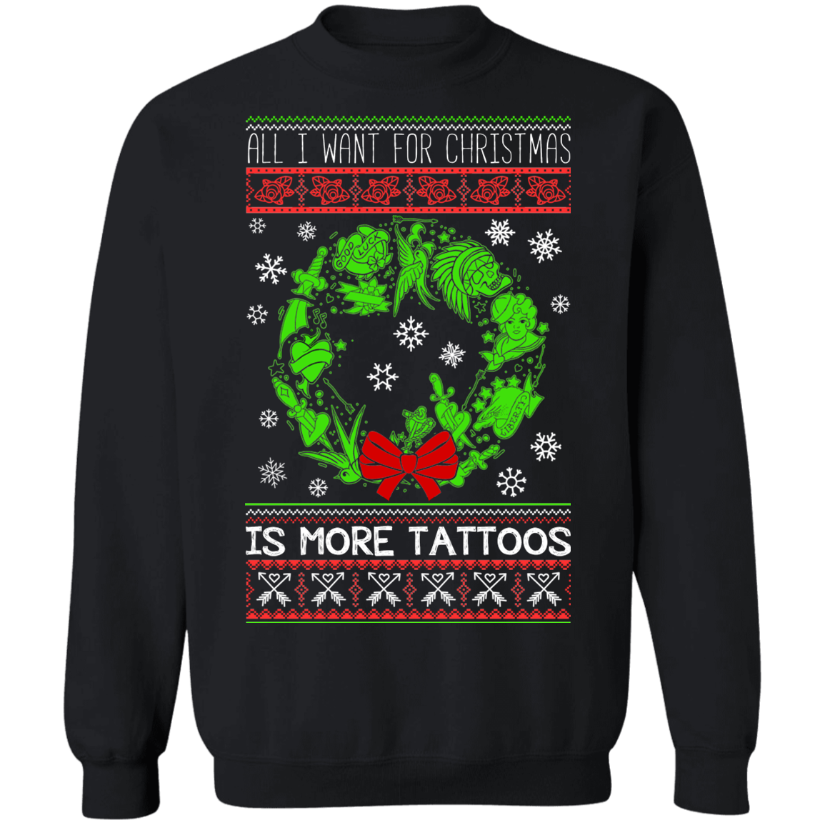 Ugly christmas hotsell sweater with tattoos