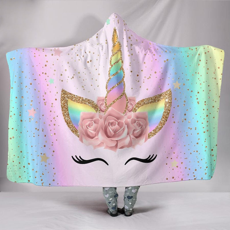 Unicorn hooded blanket online for adults