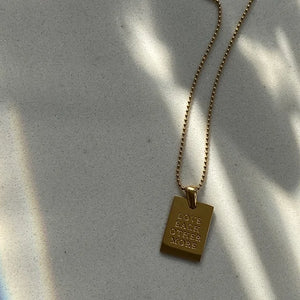 Word Pendant Necklace Word Pendant Necklace