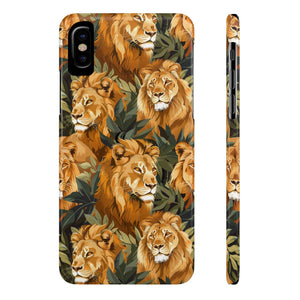 Premium Pride Of Lions iPhone Case | Lion Gifts Slim Phone Cases Premium Pride Of Lions iPhone Case | Lion Gifts Slim Phone Cases