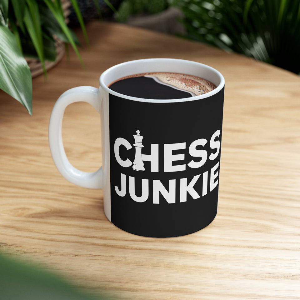 Chess Junkie Mug 2 | Chess Gift | Chess Coffee Mug | Chess Gift Ideas Mug 11oz