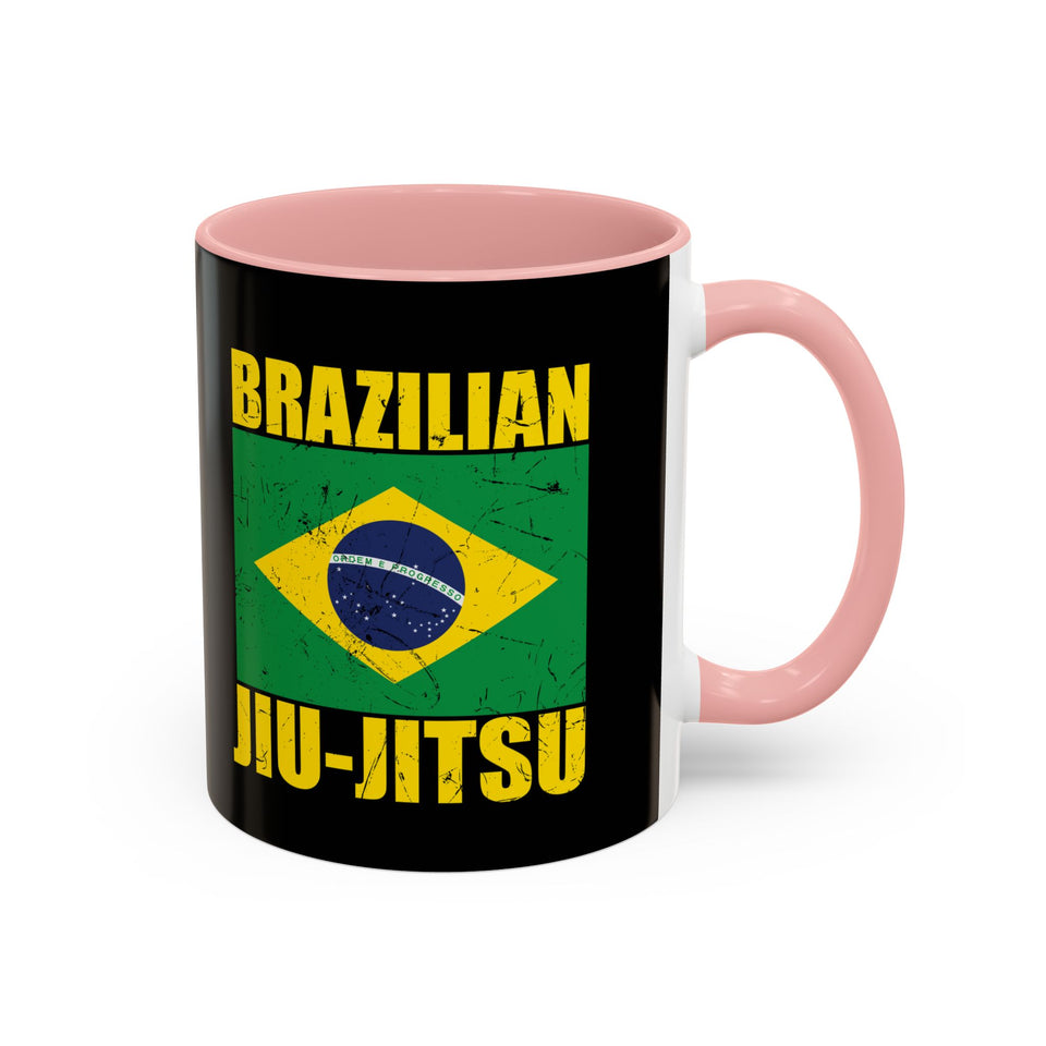 Brazilian Jiu Jitsu Flag | BJJ Accent Coffee Mug