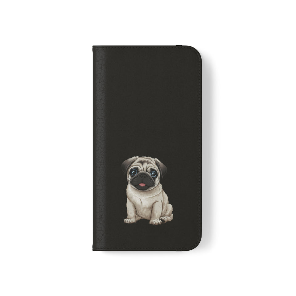 Pug iPhone & Samsung Wallet Phone Case | Pug Flip Cases