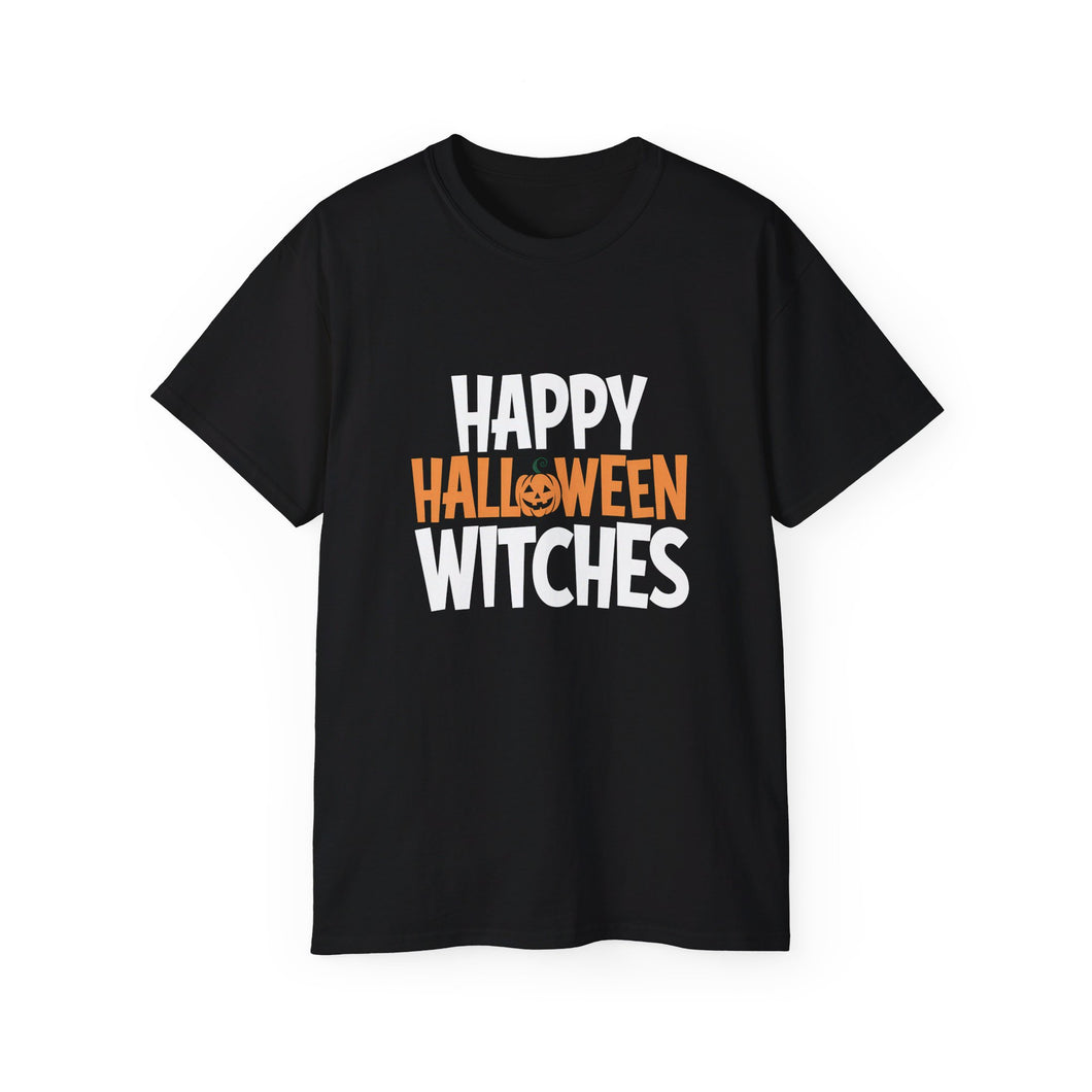 Happy Halloween Witches Shirt | Happy Halloween Gifts | Scary Halloween Merchandise | Spooky Halloween Unisex T-Shirt