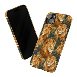 Premium Pride Of Lions iPhone Case | Lion Gifts Slim Phone Cases Premium Pride Of Lions iPhone Case | Lion Gifts Slim Phone Cases