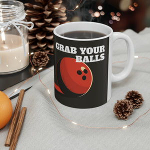 Funny Bowling Mug | Grab Your Balls Bowling Coffee Mug | Bowling Gifts | Funny Bowling Presents | Bowling Mug 2 11oz Funny Bowling Mug | Grab Your Balls Bowling Coffee Mug | Bowling Gifts | Funny Bowling Presents | Bowling Mug 2 11oz