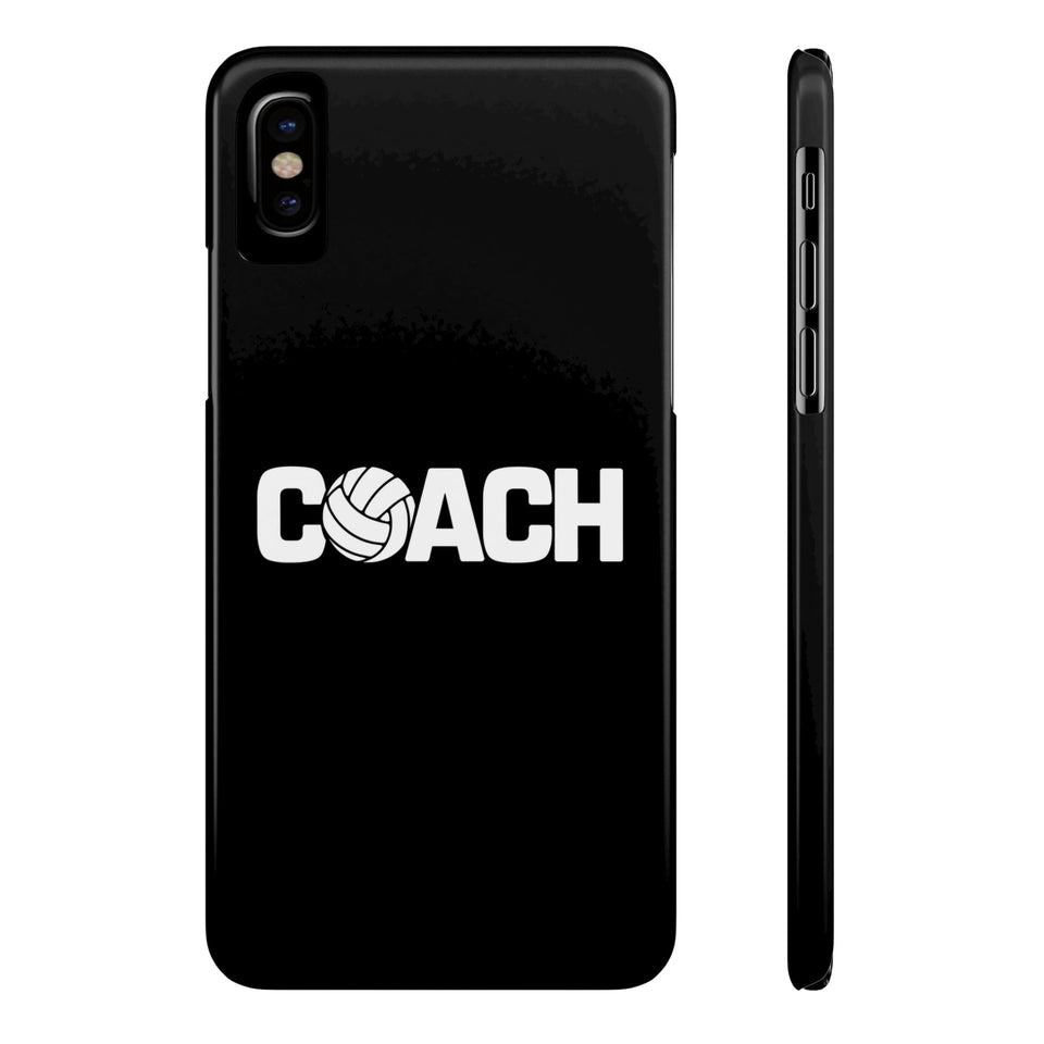 Premium Volleyball Coach iPhone Case | Volleyball Coach Gifts Slim Phone Cases