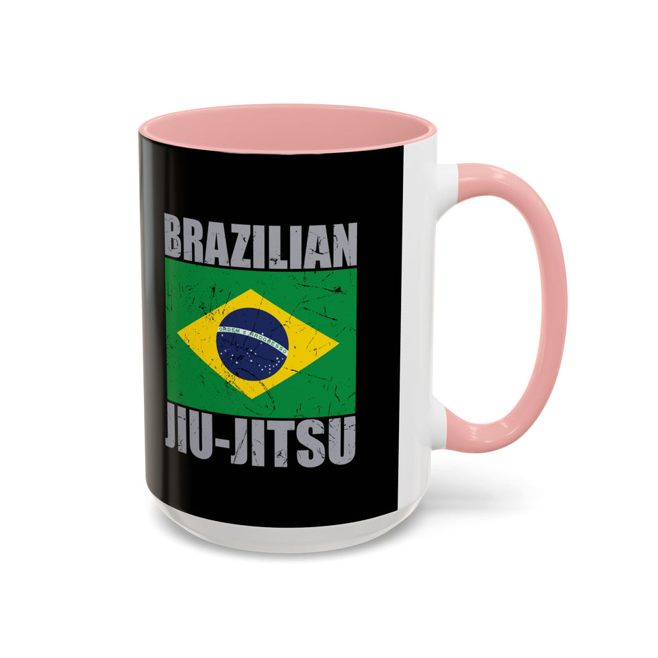 Brazilian Jiu Jitsu Flag 2 | BJJ Accent Coffee Mug