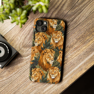 Premium Pride Of Lions iPhone Case | Lion Gifts Slim Phone Cases Premium Pride Of Lions iPhone Case | Lion Gifts Slim Phone Cases