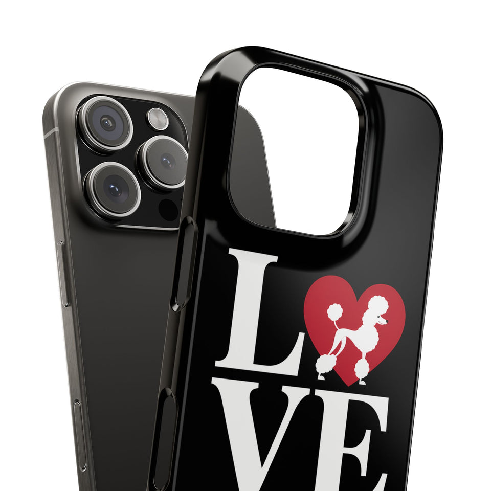 Premium Love Poodles iPhone Case | Cute Poodle Gifts Slim Phone Cases