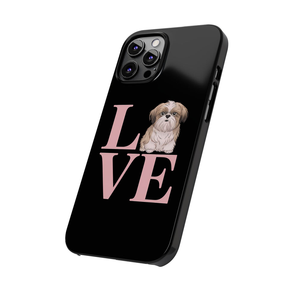 Premium Love Shih Tzu iPhone Case 2 | Cute Shih Tzu Slim Phone Cases