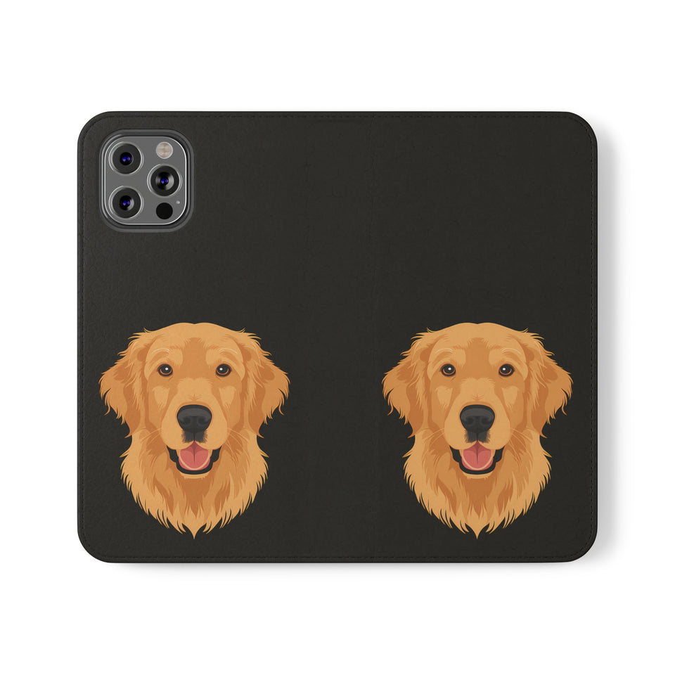 Golden Retriever iPhone & Samsung Galaxy Wallet Phone Case | Golden Retriever Flip Case