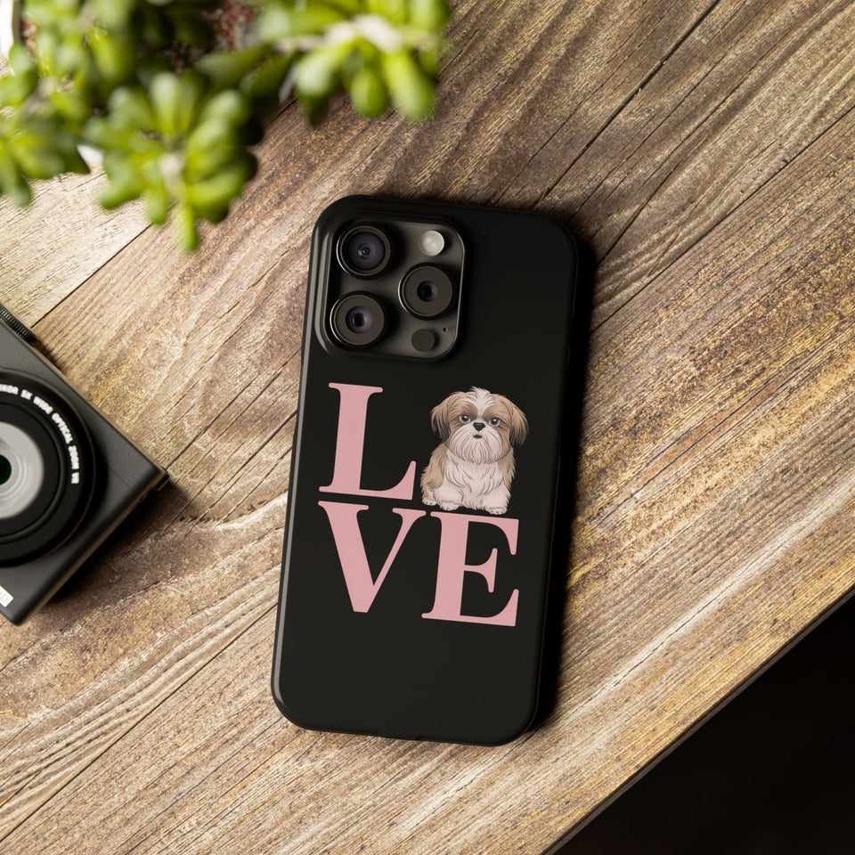 Premium Love Shih Tzu iPhone Case 2 | Cute Shih Tzu Slim Phone Cases