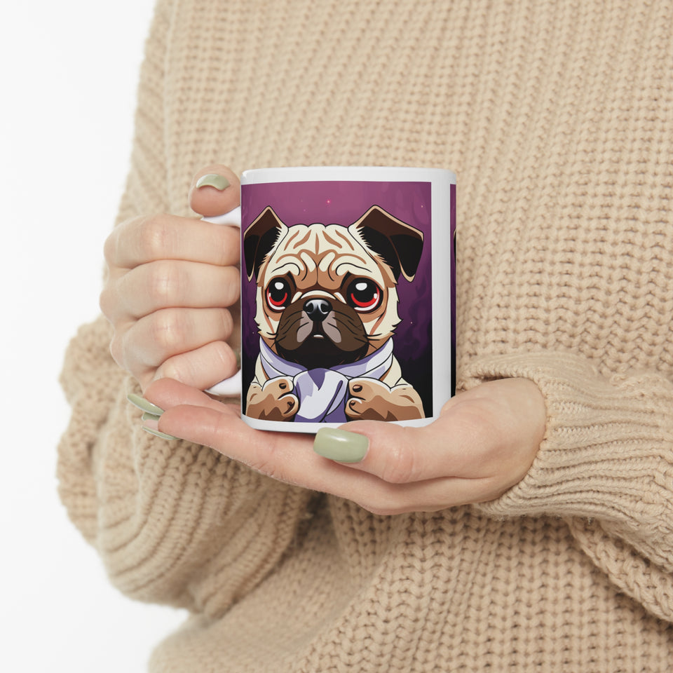 Pug Mug | Pug Gift | Ceramic Pug Mug 11oz