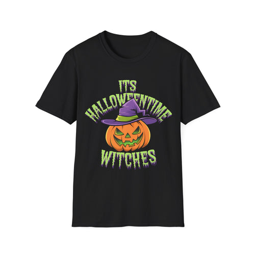 It's Halloween Time Witches Shirt 3 | Halloween Costume Gifts | Spooky Halloween Pumpkin Merchandise Unisex T-Shirt