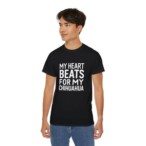 My Heart Beats For My Chihuahua Shirt | Chihuahua Gift | Chihuahua Merchandise | Chihuahua Mom Gifts | Chihuahua Presents Unisex T-Shirt My Heart Beats For My Chihuahua Shirt | Chihuahua Gift | Chihuahua Merchandise | Chihuahua Mom Gifts | Chihuahua Presents Unisex T-Shirt