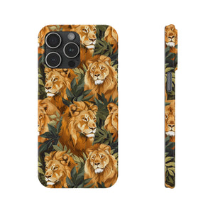 Premium Pride Of Lions iPhone Case | Lion Gifts Slim Phone Cases Premium Pride Of Lions iPhone Case | Lion Gifts Slim Phone Cases