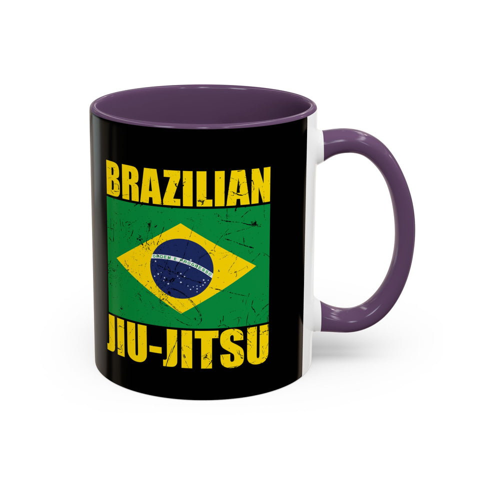 Brazilian Jiu Jitsu Flag | BJJ Accent Coffee Mug