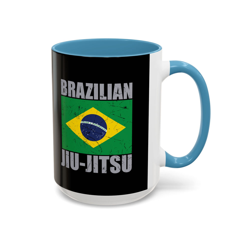 Brazilian Jiu Jitsu Flag 2 | BJJ Accent Coffee Mug