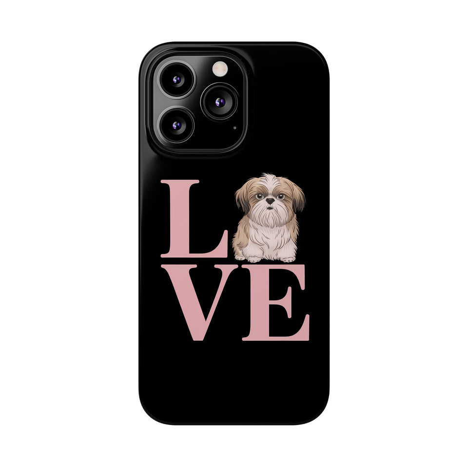 Premium Love Shih Tzu iPhone Case 2 | Cute Shih Tzu Slim Phone Cases