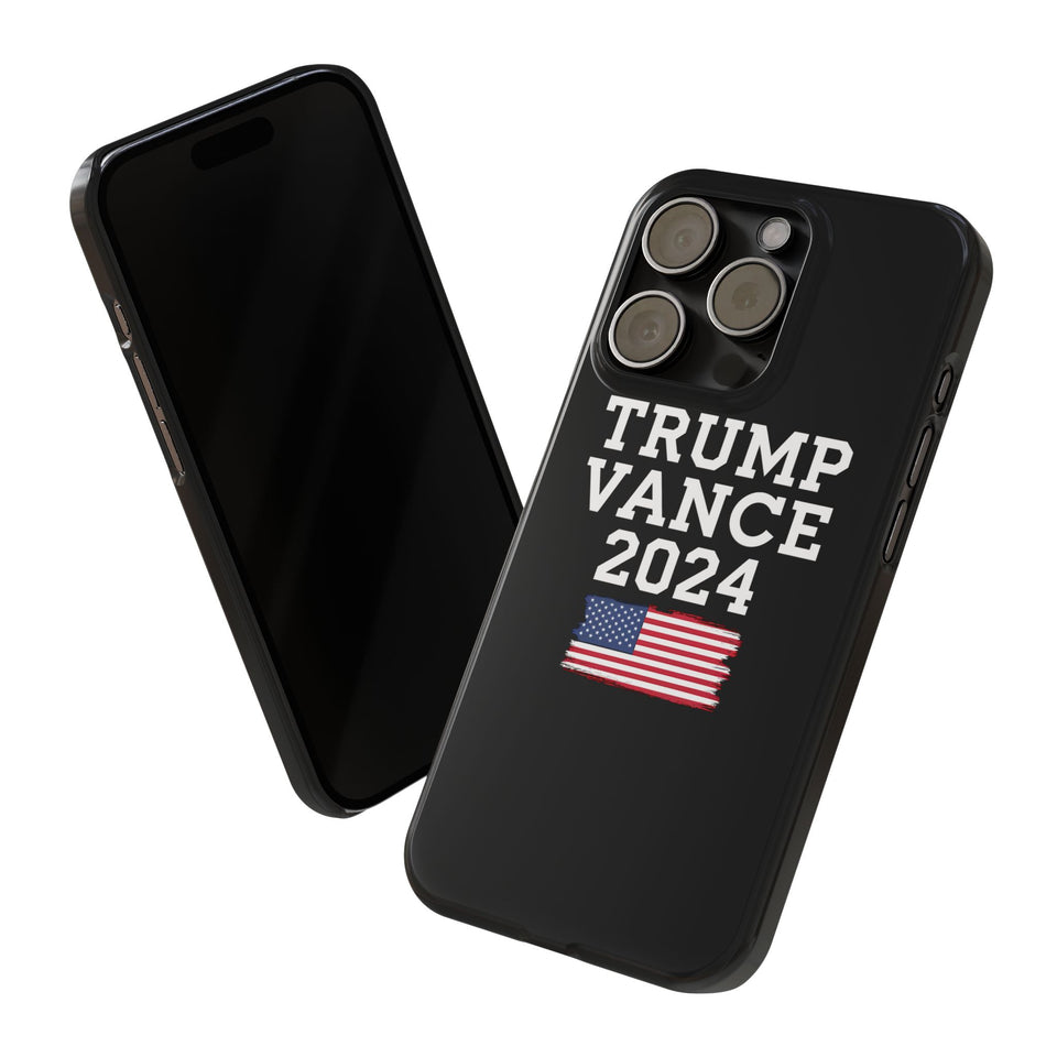 Premium Trump Vance 2024 iPhone Case | Donald Trump Gifts Slim Phone Cases