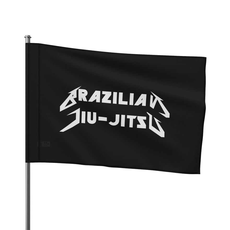 Brazilian Jiu Jitsu Metal Flag Banner | BJJ Flag