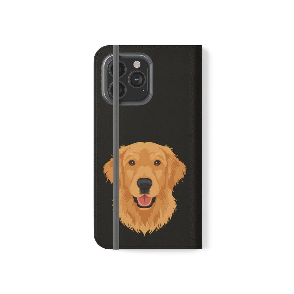 Golden Retriever iPhone & Samsung Galaxy Wallet Phone Case | Golden Retriever Flip Case