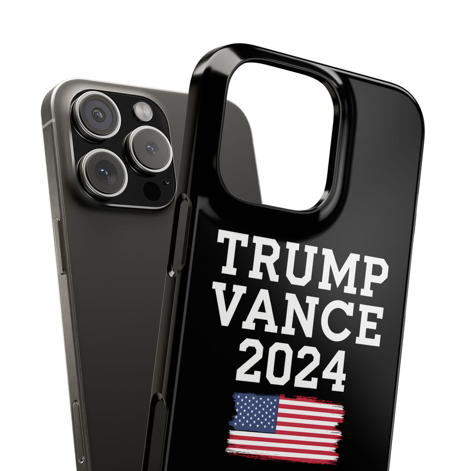 Premium Trump Vance 2024 iPhone Case | Donald Trump Gifts Slim Phone Cases