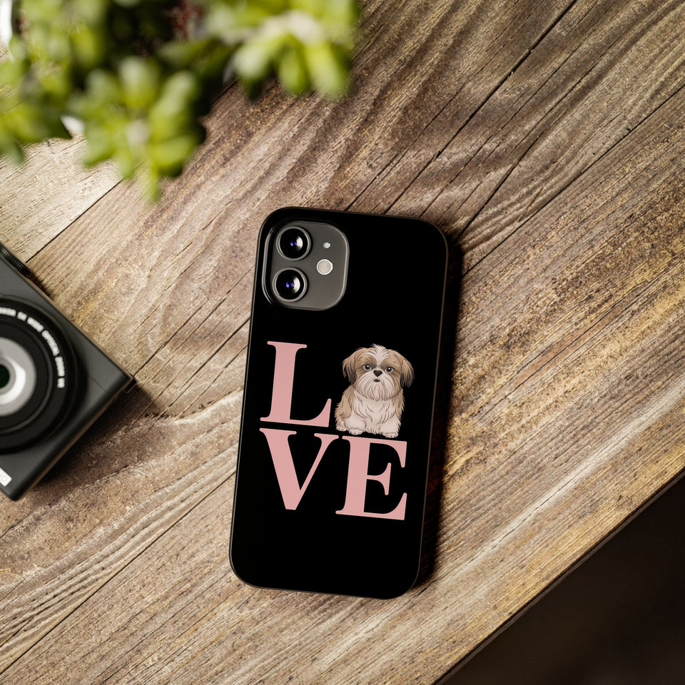 Premium Love Shih Tzu iPhone Case 2 | Cute Shih Tzu Slim Phone Cases