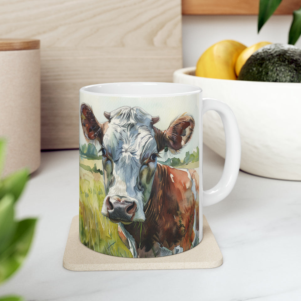 Cow Mug | Coffee Cow Mug | Cow Print Mug | Cow Presents | Highland Cow Mug 11oz