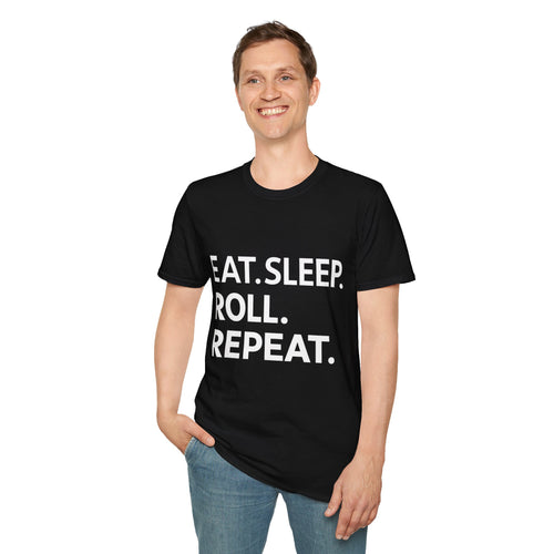 Brazilian Jiu Jitsu Eat Sleep Shirt | BJJ Gift | Brazilian Jiu Jitsu Merchandise | JiuJitsu Gifts | BJJ Presents Unisex T-Shirt