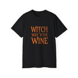 Witch Way To The Wine Halloween Costumes Shirt | Happy Halloween Gifts | Scary Halloween Merchandise | Spooky Halloween Unisex T-Shirt Witch Way To The Wine Halloween Costumes Shirt | Happy Halloween Gifts | Scary Halloween Merchandise | Spooky Halloween Unisex T-Shirt