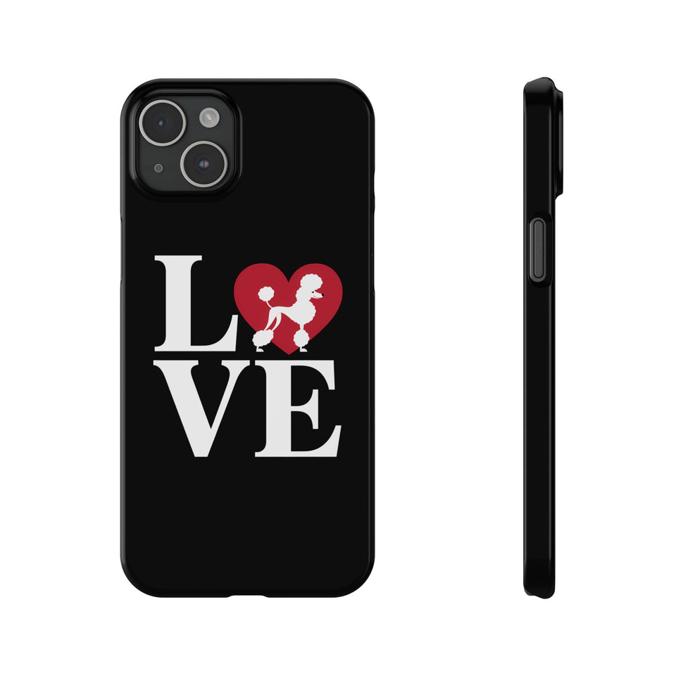 Premium Love Poodles iPhone Case | Cute Poodle Gifts Slim Phone Cases