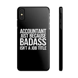 Premium Accountant Because Badass Isn't A Job Title iPhone Case | Accountant Gifts Slim Phone Cases Premium Accountant Because Badass Isn't A Job Title iPhone Case | Accountant Gifts Slim Phone Cases