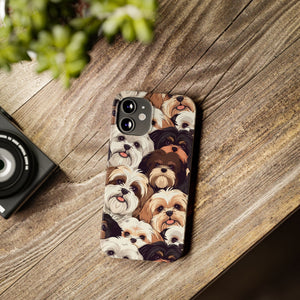 Premium Group of Shih Tzu iPhone Case | Cute Shih Tzu Gifts Slim Phone Cases Premium Group of Shih Tzu iPhone Case | Cute Shih Tzu Gifts Slim Phone Cases