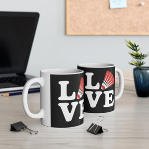 Love Badminton Ceramic Mug | Badminton Gifts (11oz) Love Badminton Ceramic Mug | Badminton Gifts (11oz)