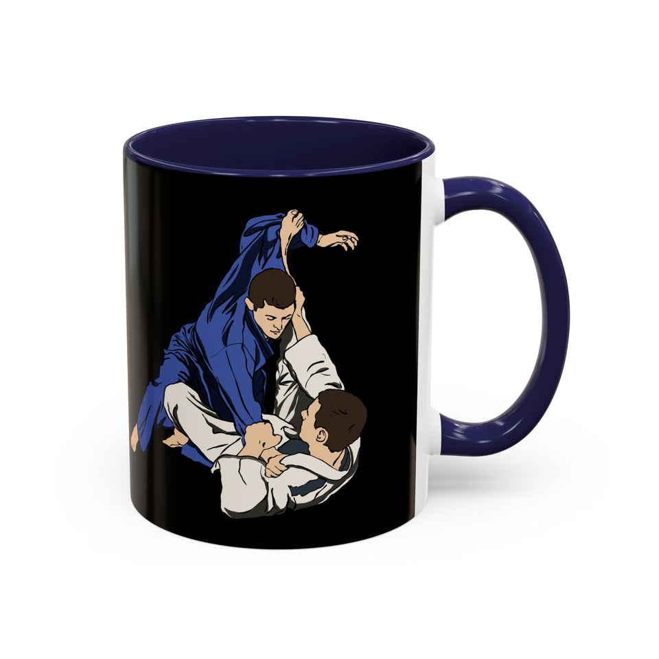 Brazilian Jiu Jitsu Rolling | BJJ Accent Coffee Mug