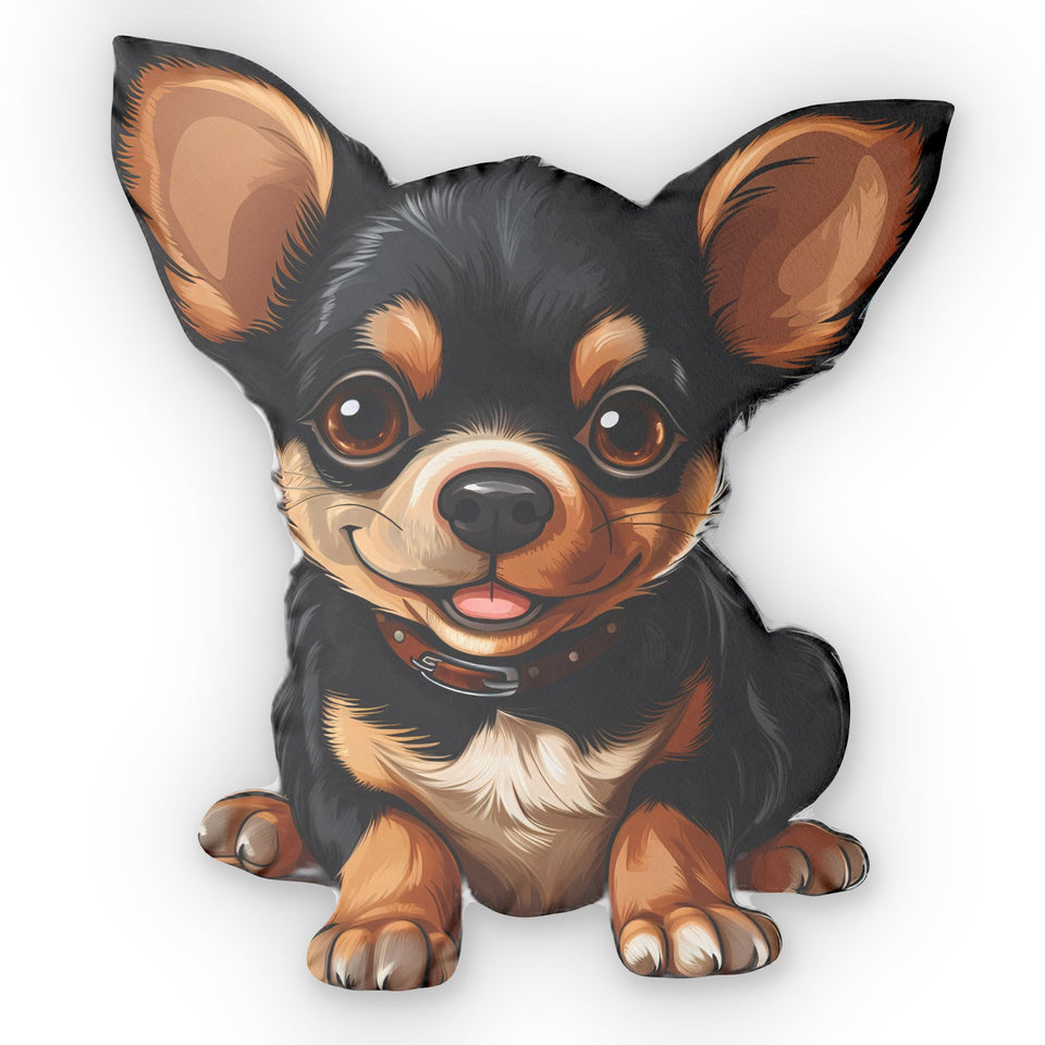 Cute Chihuahua Custom Shaped Pillow | Chihuahua Gift Pillow