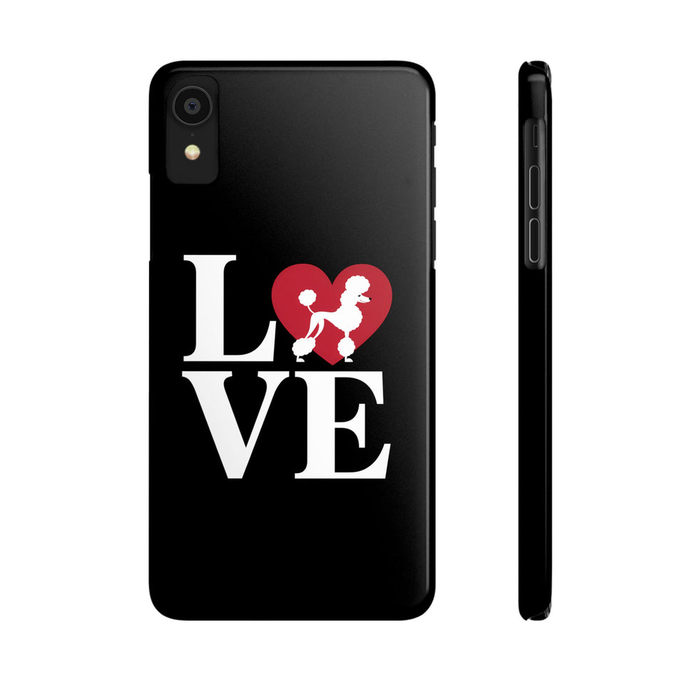 Premium Love Poodles iPhone Case | Cute Poodle Gifts Slim Phone Cases