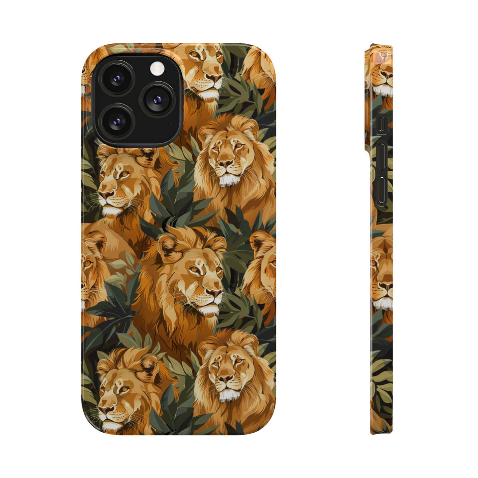 Premium Pride Of Lions iPhone Case | Lion Gifts Slim Phone Cases