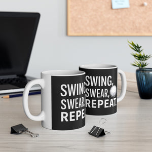 Golf Swing Swear Repeat Golf Mug | Golf Gift | Golf Coffee Mug | Golf Gift Ideas Mug 11oz Golf Swing Swear Repeat Golf Mug | Golf Gift | Golf Coffee Mug | Golf Gift Ideas Mug 11oz