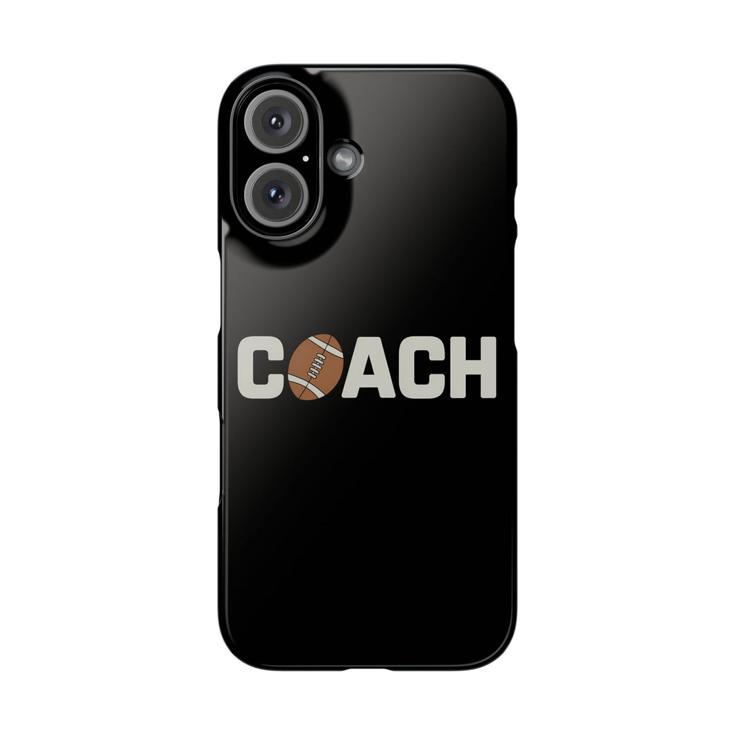 Premium Football Coach iPhone Case | Football Coach Gifts Slim Phone Cases