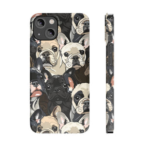 Premium French Bulldogs iPhone Case | Cute Frenchie Gifts Slim Phone Cases Premium French Bulldogs iPhone Case | Cute Frenchie Gifts Slim Phone Cases