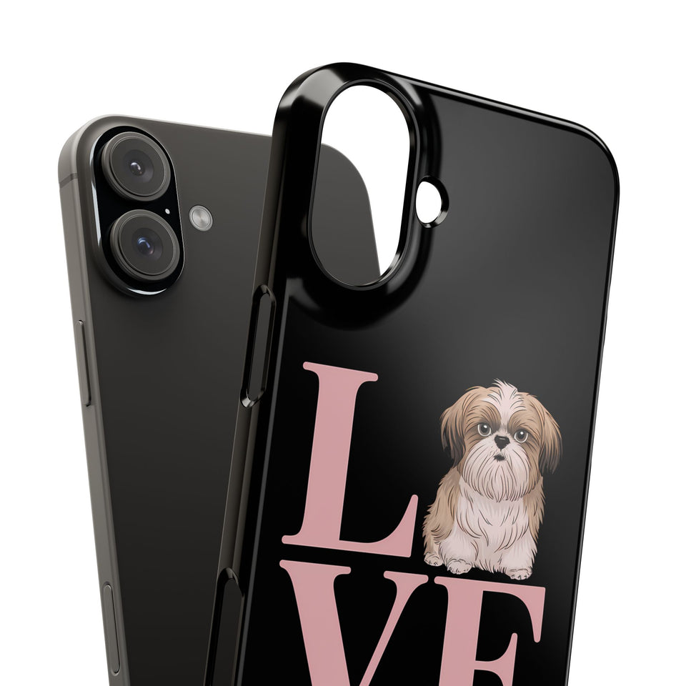 Premium Love Shih Tzu iPhone Case 2 | Cute Shih Tzu Slim Phone Cases