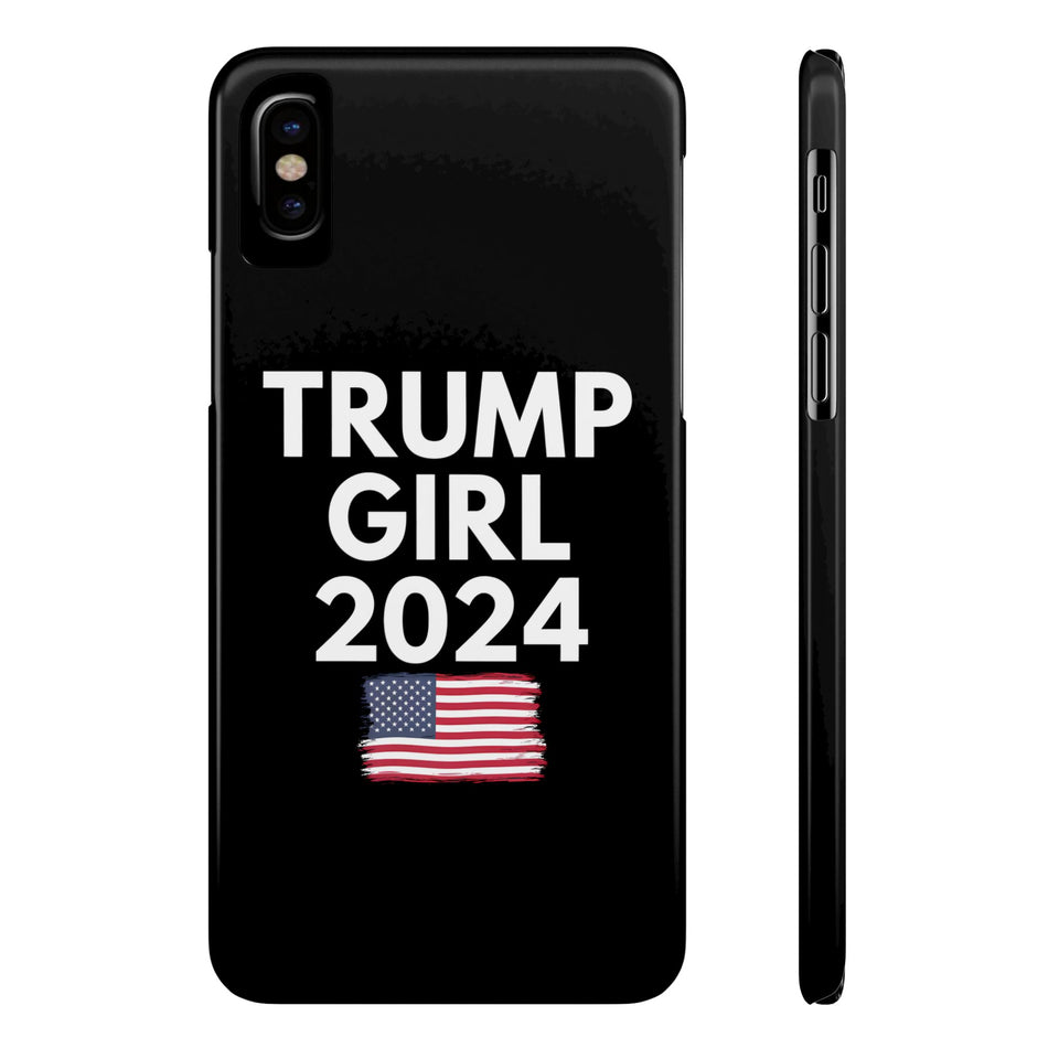 Premium Trump Girl iPhone Case | Donald Trump Gifts Slim Phone Cases