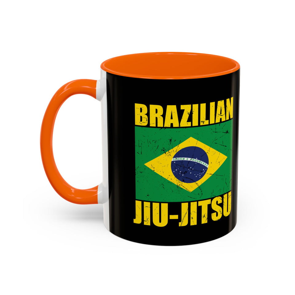 Brazilian Jiu Jitsu Flag | BJJ Accent Coffee Mug