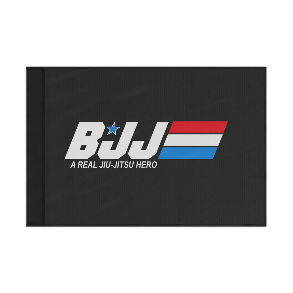 Brazilian Jiu Jitsu A Real Jiu-Jitsu Hero Flag Banner | BJJ Flag