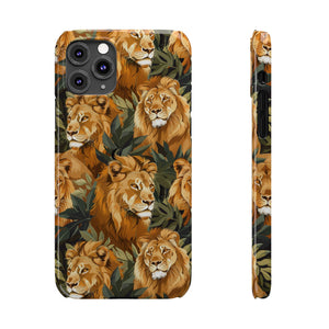 Premium Pride Of Lions iPhone Case | Lion Gifts Slim Phone Cases Premium Pride Of Lions iPhone Case | Lion Gifts Slim Phone Cases