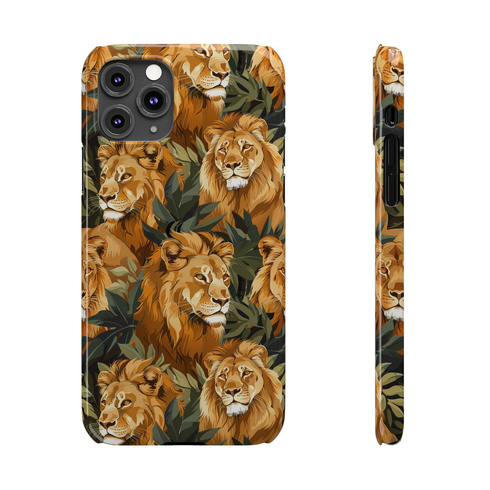 Premium Pride Of Lions iPhone Case | Lion Gifts Slim Phone Cases