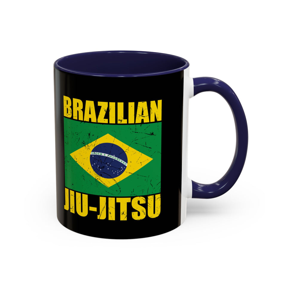 Brazilian Jiu Jitsu Flag | BJJ Accent Coffee Mug